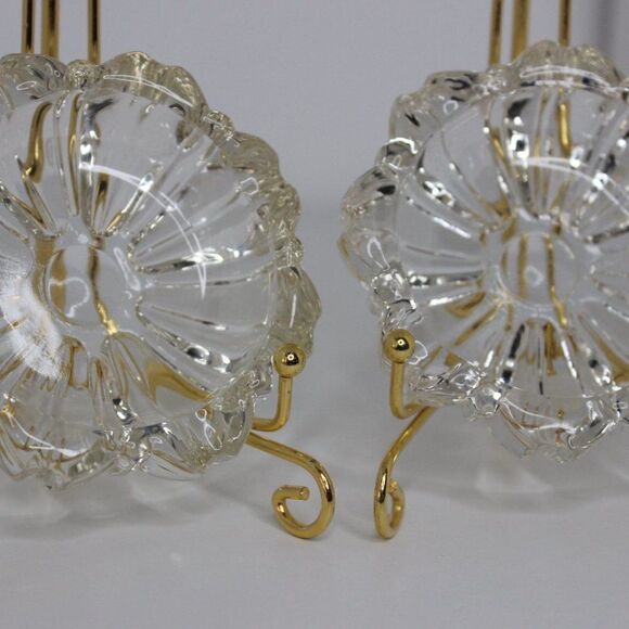 Vintage Glass Ashtray Round Shape/Trinket Holder/Trinkets Bundle of 2 - Picture 5 of 8